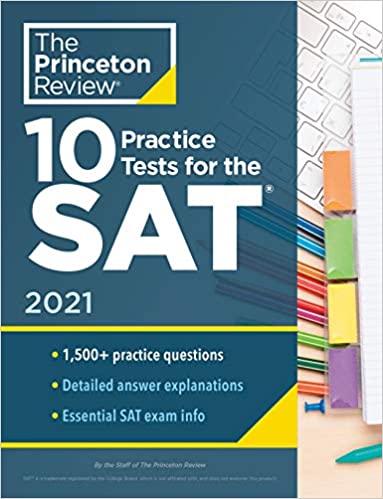 10 Practice tests SAT Prep Book